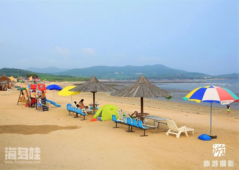 石城岛海边浴场景色